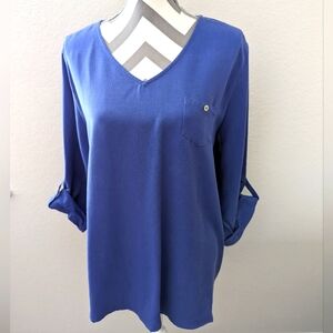 NWOT Soft Surroundings Blue Tencel Tunic